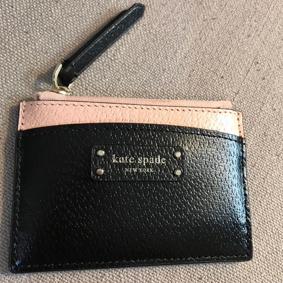 kate spade Handbags - Kate spade pink and black card holder
